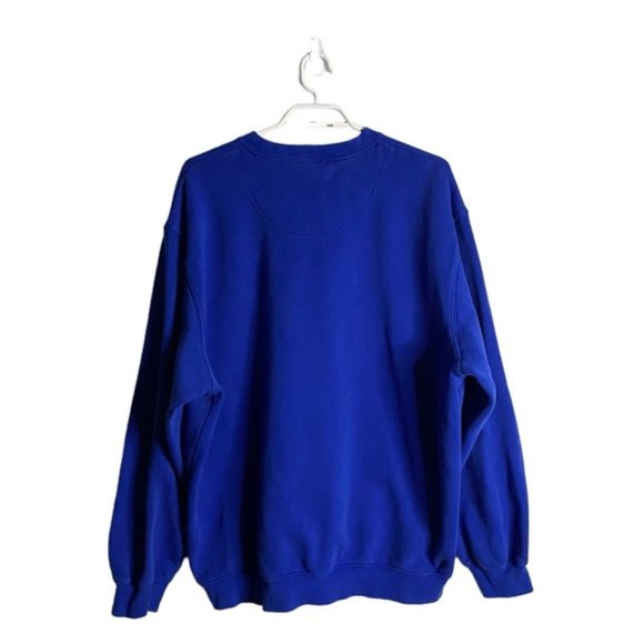 Stay Weird Blue Graphic Crewneck Relaxed Sweatshirt - Picture 8 of 9